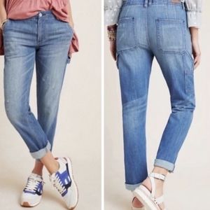 Pilcro & the Letterpress - Anthropologie Light Blue Women’s painter style jeans